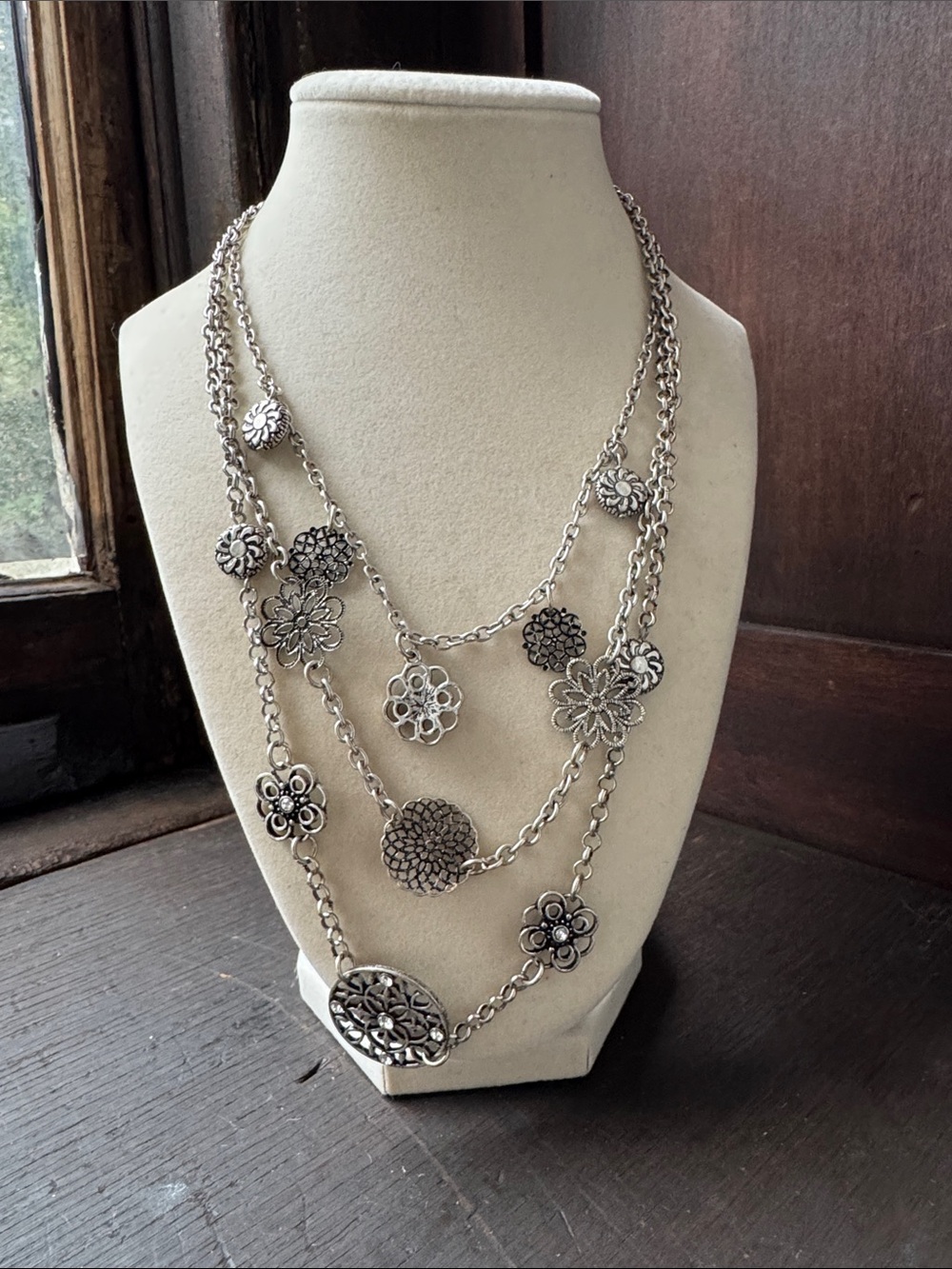 3/$30Boho Festive Floral Multi-Strand Necklace - Women Jewelry